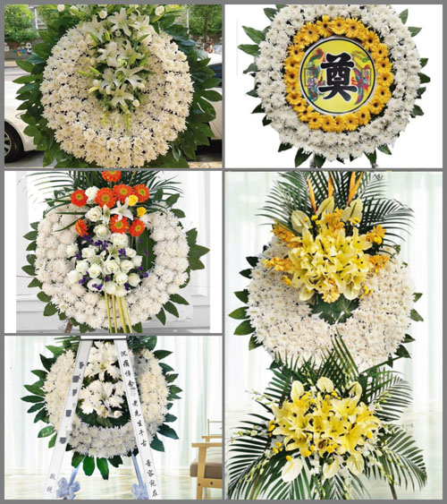 辽宁营口盖州市西城街道花圈速递