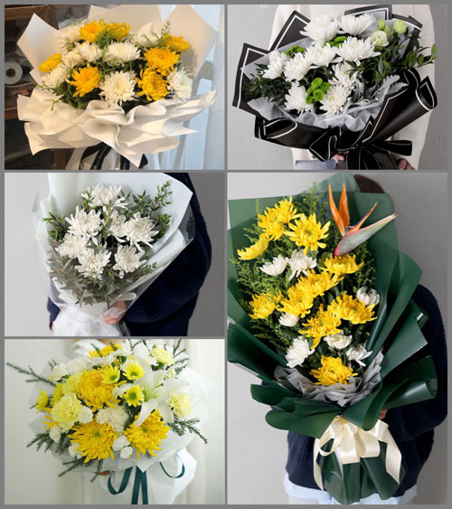 辽宁营口盖州市西城街道白事花束代送